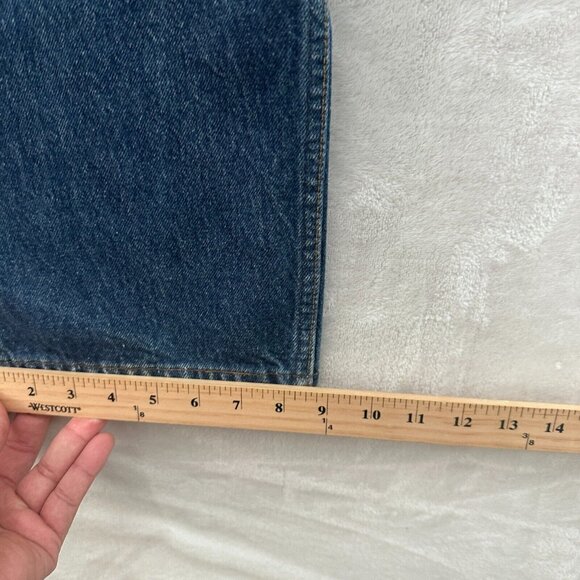 Vintage Levis 501 Jeans Mens 38x32 (36x31) Blue Straight Leg Button Fly Whisker - Picture 7 of 14